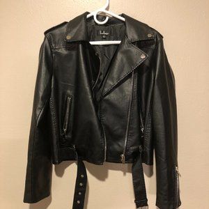 Black Faux Leather Jacket